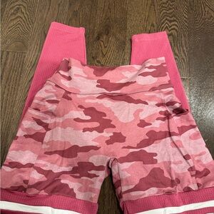 Bombshell Sportswear Pink Camo thigh high Leggings